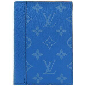 Louis Vuitton Couverture Passport NM Taiga Canvas Blue Rama Cover